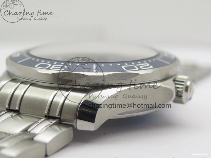 0102 Seamaster Diver 300M ORF 1:1 Best Edition Blue Ceramic Gray Dial on SS Bracelet A HighQuality 7867